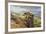 Curbar Edge, Summer Heather, View Towards Chatsworth, Peak District National Park, Derbyshire-Eleanor Scriven-Framed Photographic Print