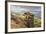 Curbar Edge, Summer Heather, View Towards Chatsworth, Peak District National Park, Derbyshire-Eleanor Scriven-Framed Photographic Print