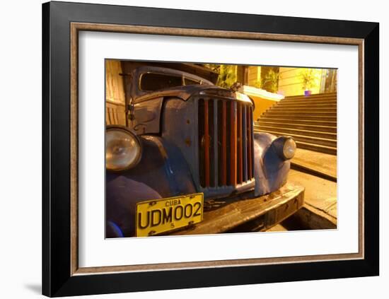 Curbside Cuba-Charles Glover-Framed Giclee Print