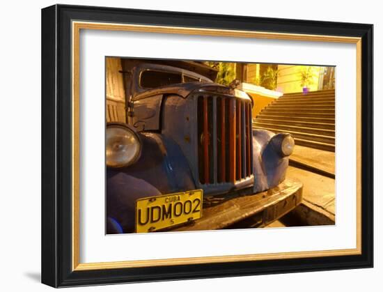 Curbside Cuba-Charles Glover-Framed Giclee Print