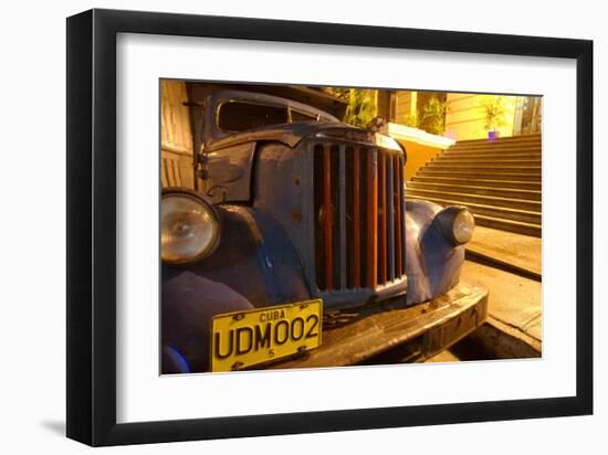 Curbside Cuba-Charles Glover-Framed Giclee Print