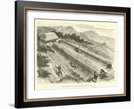 Curiosities of Sacsahuaman, the Slide-Édouard Riou-Framed Giclee Print