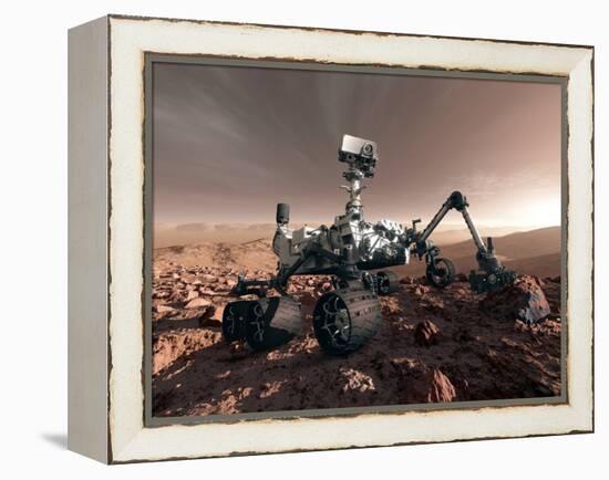 Curiosity Rover, Artwork-Detlev Van Ravenswaay-Framed Premier Image Canvas