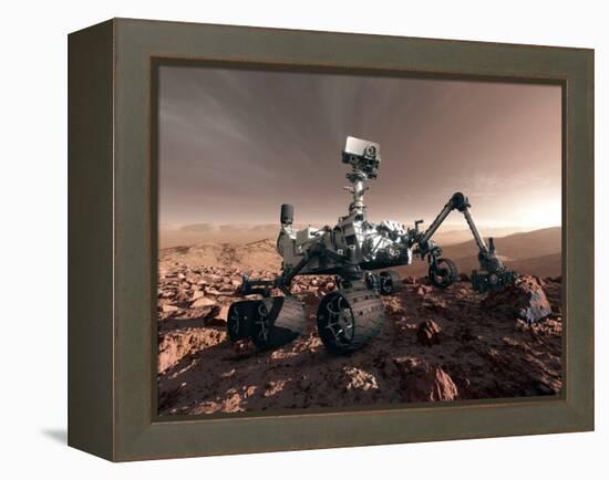 Curiosity Rover, Artwork-Detlev Van Ravenswaay-Framed Premier Image Canvas