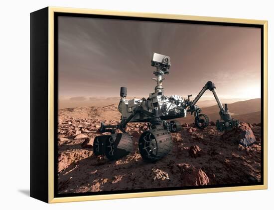 Curiosity Rover, Artwork-Detlev Van Ravenswaay-Framed Premier Image Canvas