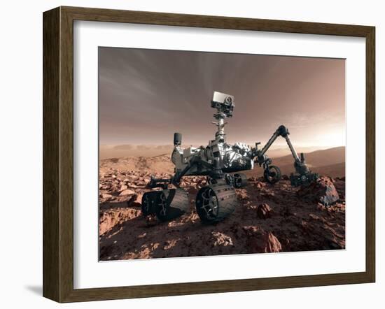 Curiosity Rover, Artwork-Detlev Van Ravenswaay-Framed Photographic Print