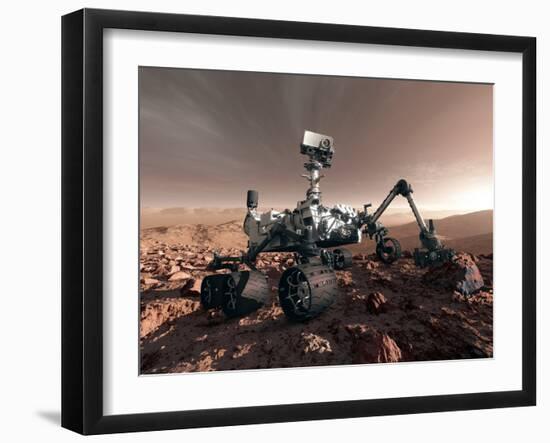 Curiosity Rover, Artwork-Detlev Van Ravenswaay-Framed Photographic Print