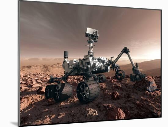 Curiosity Rover, Artwork-Detlev Van Ravenswaay-Mounted Photographic Print