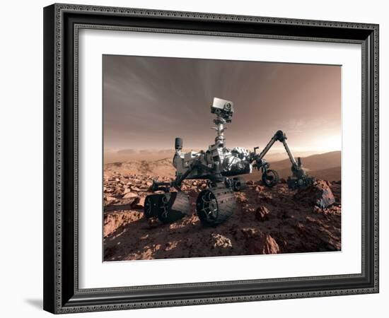 Curiosity Rover, Artwork-Detlev Van Ravenswaay-Framed Photographic Print