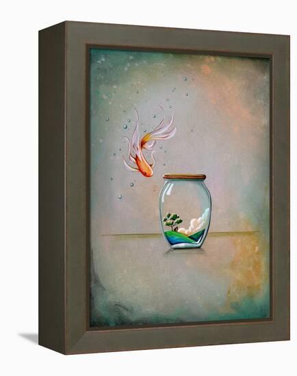 Curiosity-Cindy Thornton-Framed Stretched Canvas