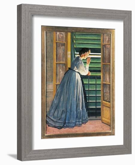 Curiosity-Silvestro Lega-Framed Giclee Print