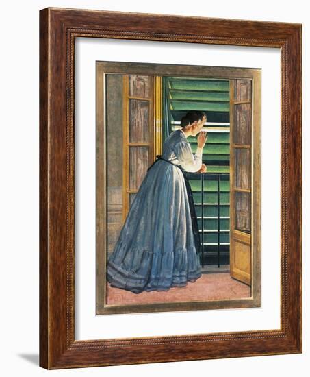 Curiosity-Silvestro Lega-Framed Giclee Print