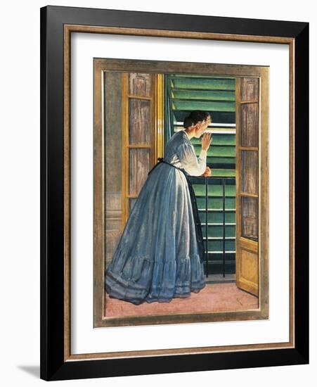 Curiosity-Silvestro Lega-Framed Giclee Print