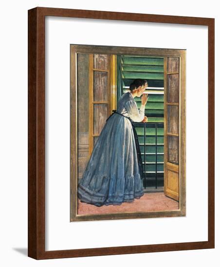 Curiosity-Silvestro Lega-Framed Giclee Print