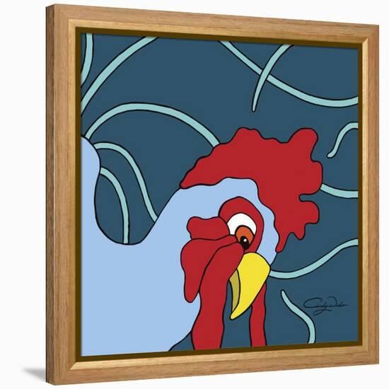 Curious Chicken-Cindy Wider-Framed Premier Image Canvas