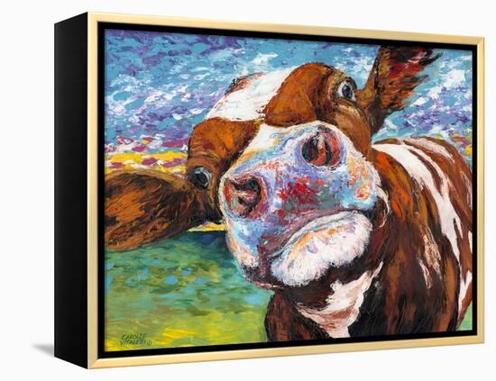 Curious Cow I-Carolee Vitaletti-Framed Stretched Canvas