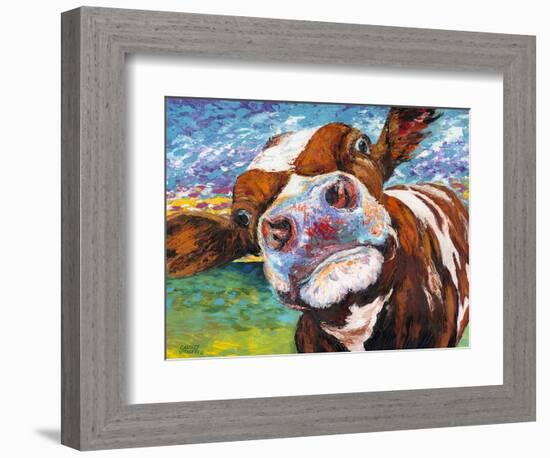 Curious Cow I-Carolee Vitaletti-Framed Premium Giclee Print