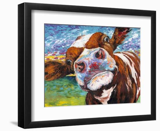 Curious Cow I-Carolee Vitaletti-Framed Premium Giclee Print