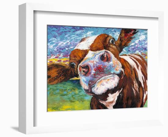 Curious Cow I-Carolee Vitaletti-Framed Premium Giclee Print