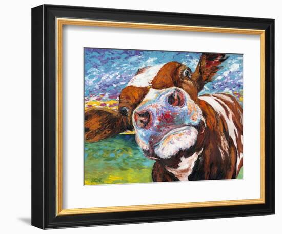 Curious Cow I-Carolee Vitaletti-Framed Premium Giclee Print