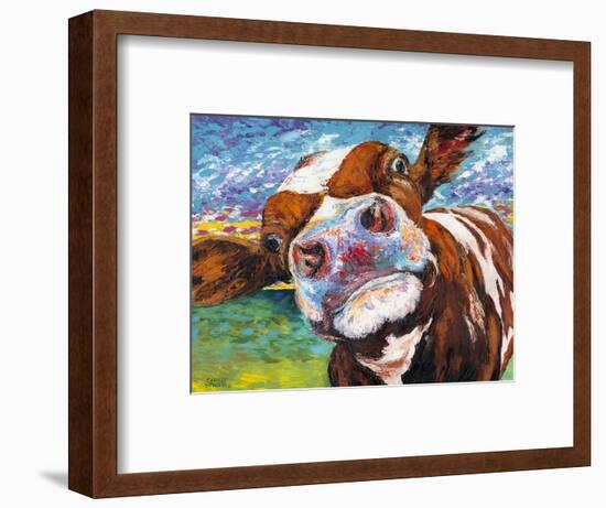 Curious Cow I-Carolee Vitaletti-Framed Art Print