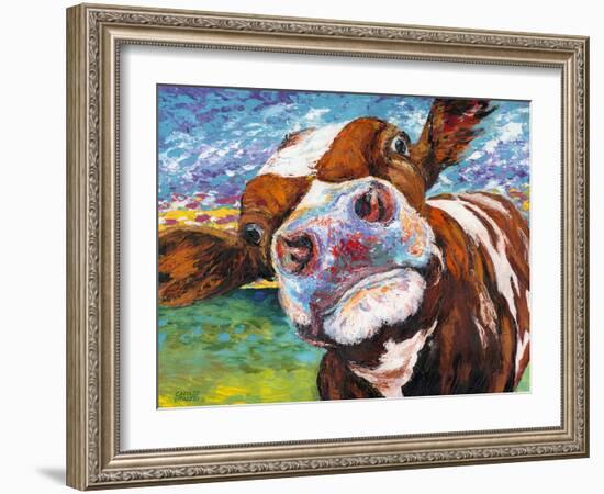 Curious Cow I-Carolee Vitaletti-Framed Art Print