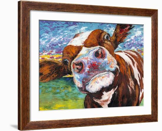 Curious Cow I-Carolee Vitaletti-Framed Art Print