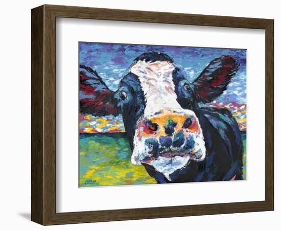 Curious Cow II-Carolee Vitaletti-Framed Premium Giclee Print