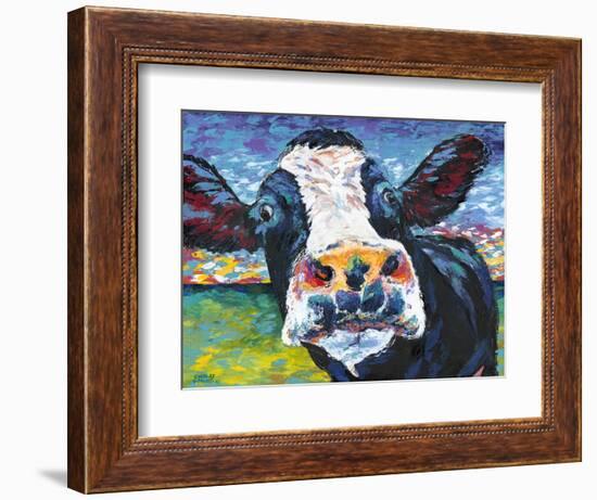 Curious Cow II-Carolee Vitaletti-Framed Premium Giclee Print