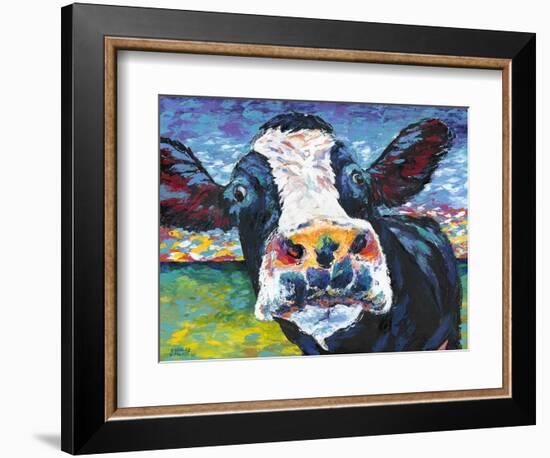 Curious Cow II-Carolee Vitaletti-Framed Premium Giclee Print