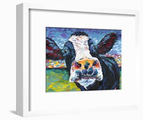 Curious Cow II-Carolee Vitaletti-Framed Art Print