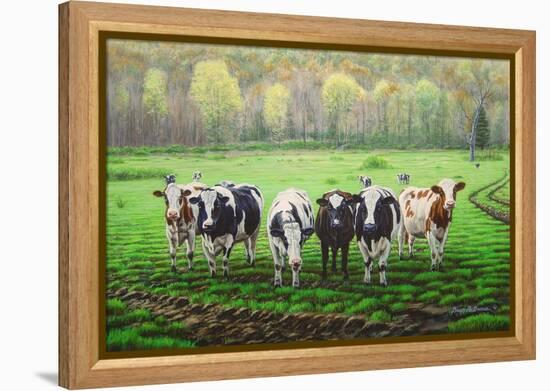 Curious Cows-Bruce Dumas-Framed Premier Image Canvas