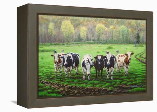 Curious Cows-Bruce Dumas-Framed Premier Image Canvas