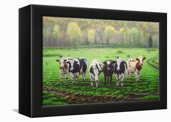 Curious Cows-Bruce Dumas-Framed Premier Image Canvas