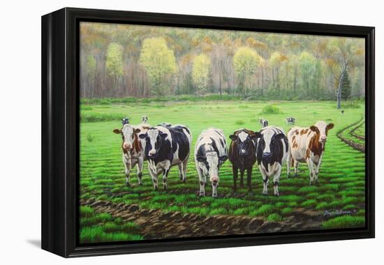 Curious Cows-Bruce Dumas-Framed Premier Image Canvas