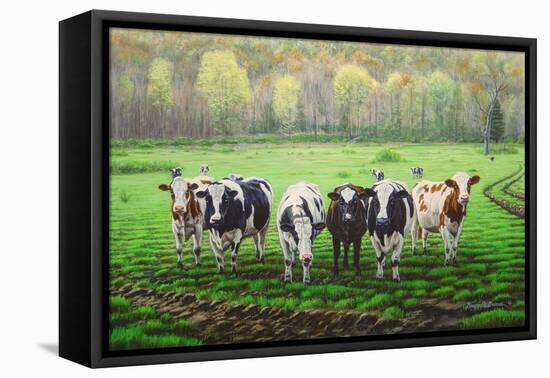 Curious Cows-Bruce Dumas-Framed Premier Image Canvas