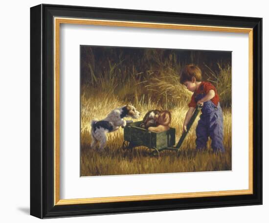 Curious Encounter-Jim Daly-Framed Art Print