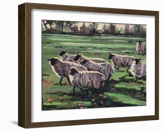 Curious Flock II, 2009-Helen White-Framed Giclee Print