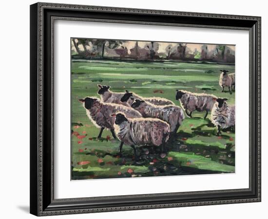 Curious Flock II, 2009-Helen White-Framed Giclee Print