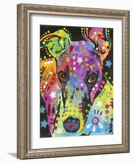 Curious Greyhound-Dean Russo-Framed Giclee Print