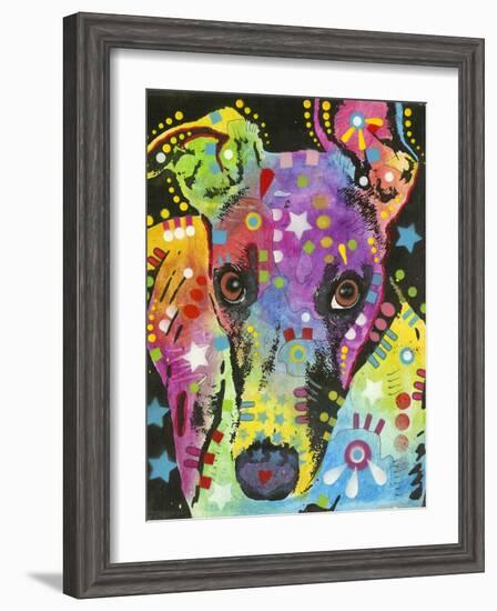 Curious Greyhound-Dean Russo-Framed Giclee Print