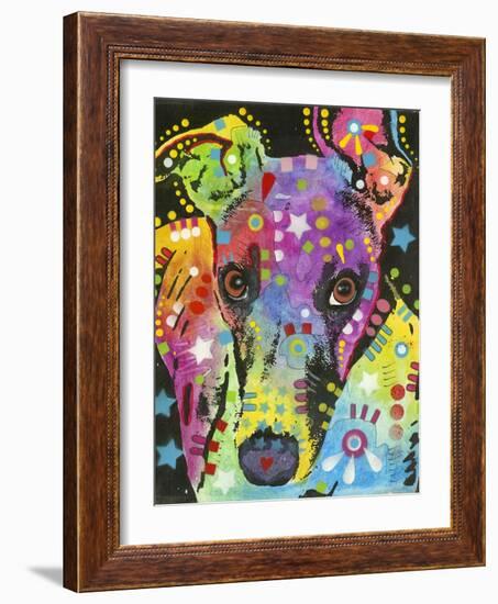 Curious Greyhound-Dean Russo-Framed Giclee Print