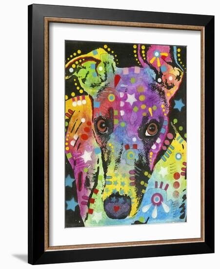 Curious Greyhound-Dean Russo-Framed Giclee Print