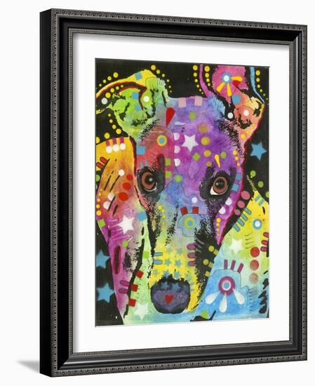 Curious Greyhound-Dean Russo-Framed Giclee Print