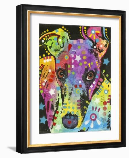 Curious Greyhound-Dean Russo-Framed Giclee Print