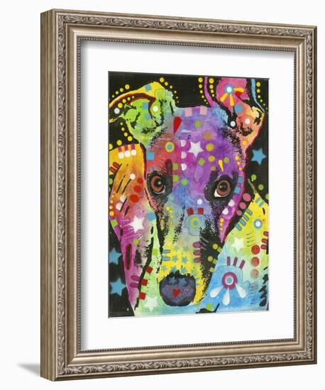 Curious Greyhound-Dean Russo-Framed Giclee Print