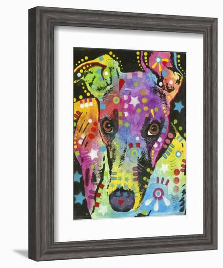 Curious Greyhound-Dean Russo-Framed Giclee Print