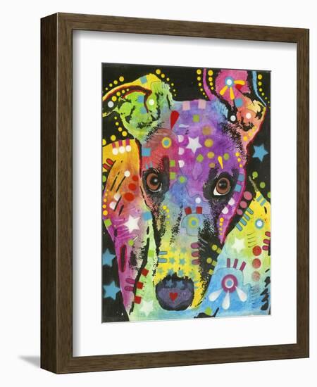 Curious Greyhound-Dean Russo-Framed Giclee Print