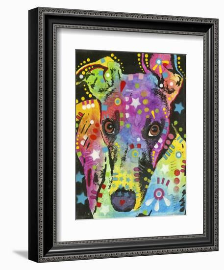 Curious Greyhound-Dean Russo-Framed Giclee Print