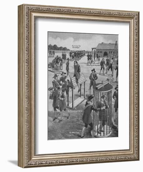 'Curious Old-Time Military Punishments', c1934-Unknown-Framed Giclee Print